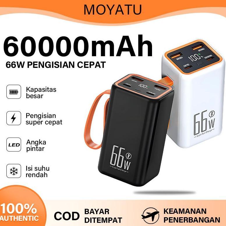 HOT SALE 60000MAH POWERBANK FAST CHARGING FULL CAPACITY 4 USB CHARGE PORTS PD FAST CHARGING POWER BA