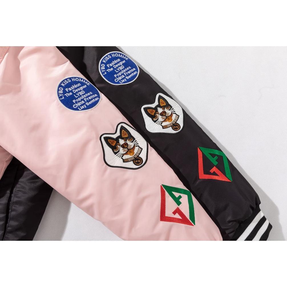 DISKON JUMPSHOT JAKET VARSITY BASEBALL PRIA WANITA  MOTIF GAMBAR FULL BORDIR