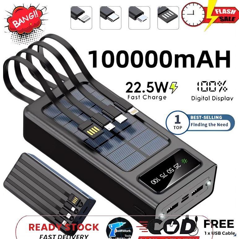 Promo Terbaru Powerbank 100000Mah Pd 20W Pro Pengisi Daya Portabel Asli Dengan Pengisian Cepat 10000