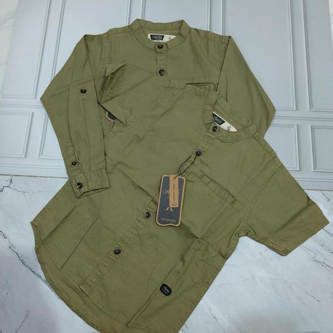 SAGE AGERA BAJU KEMEJA KOKO KEMKO COUPLE AYAH ANAK LENGAN PANJANG PENDEK SOFT COTTON TWILL