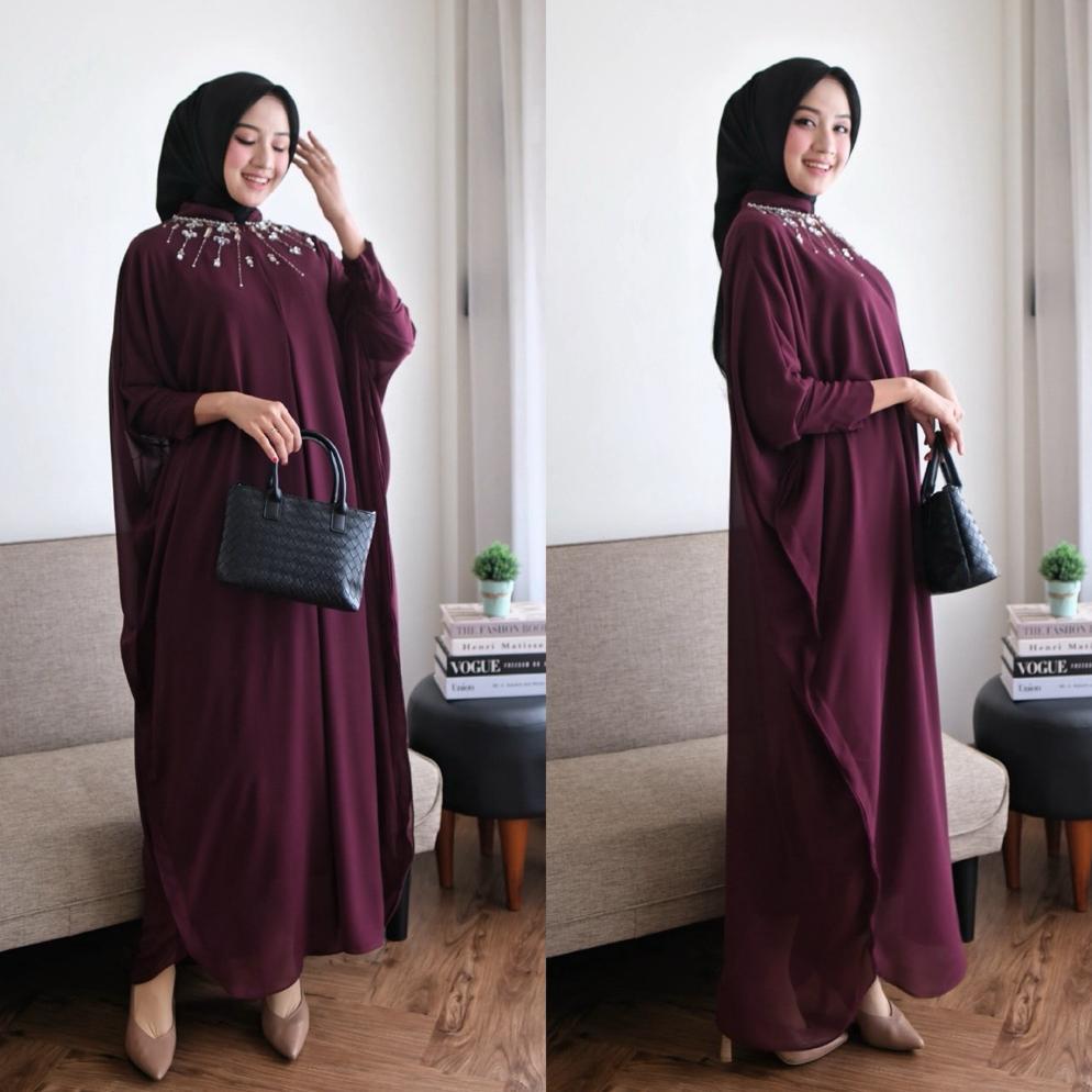 BIG SALE Jihan Kaftan lengan kerut