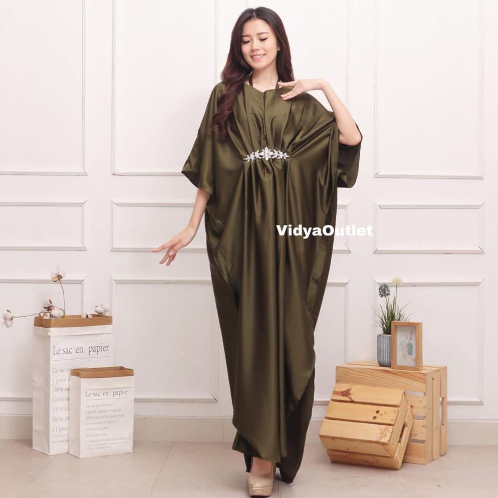 Discount Kaftan Alya 2258 - Baju Lebaran wanita - Long Dres Polos - Baju Muslim Dewasa - Dress Hitam