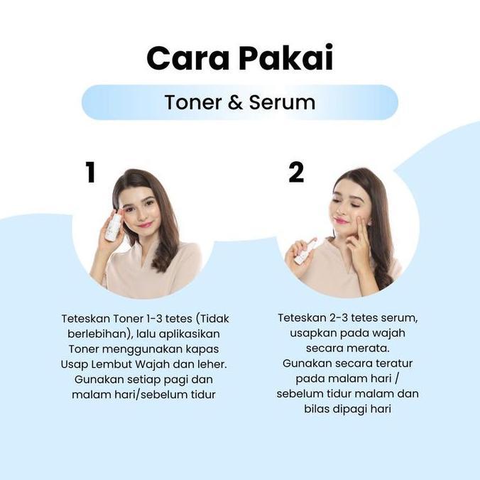 Leika Skincare 2 in 1 Glowing Serum & Toner Leika Skin Care Resmi BPOM Ready