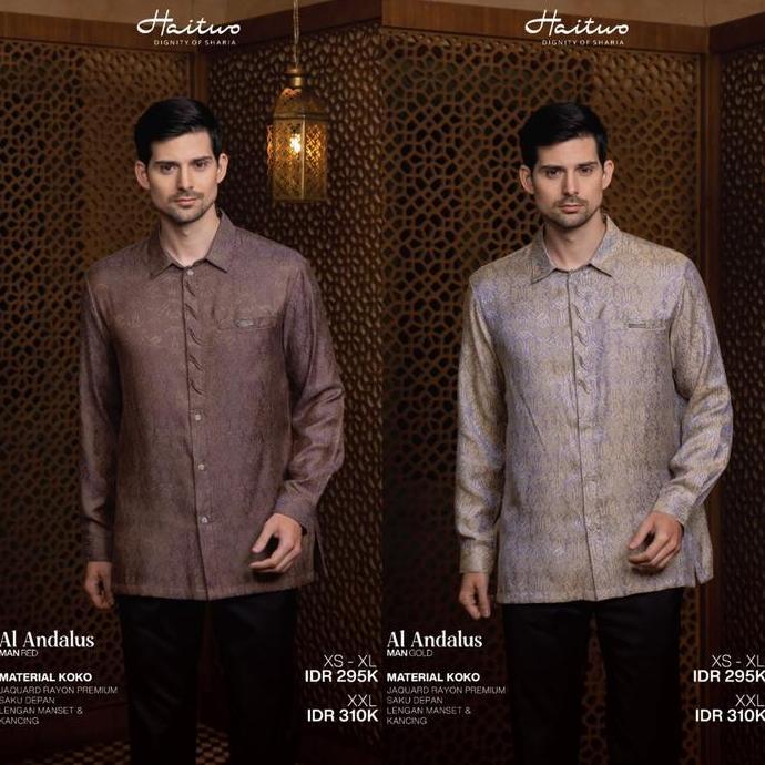 ALANDALUS SARIMBIT PREMIUM HAITWO BY NIBRAS GAMIS KOKO KEMEJA OUTER ANAK DEWASA