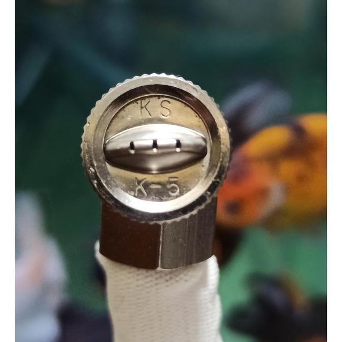 2Pcs Nozzle Sprayer Pertanian Kabut Kuningan Lubang 3 Nozzle Kabut Sprayer Nozzle Sprayer Bengkok