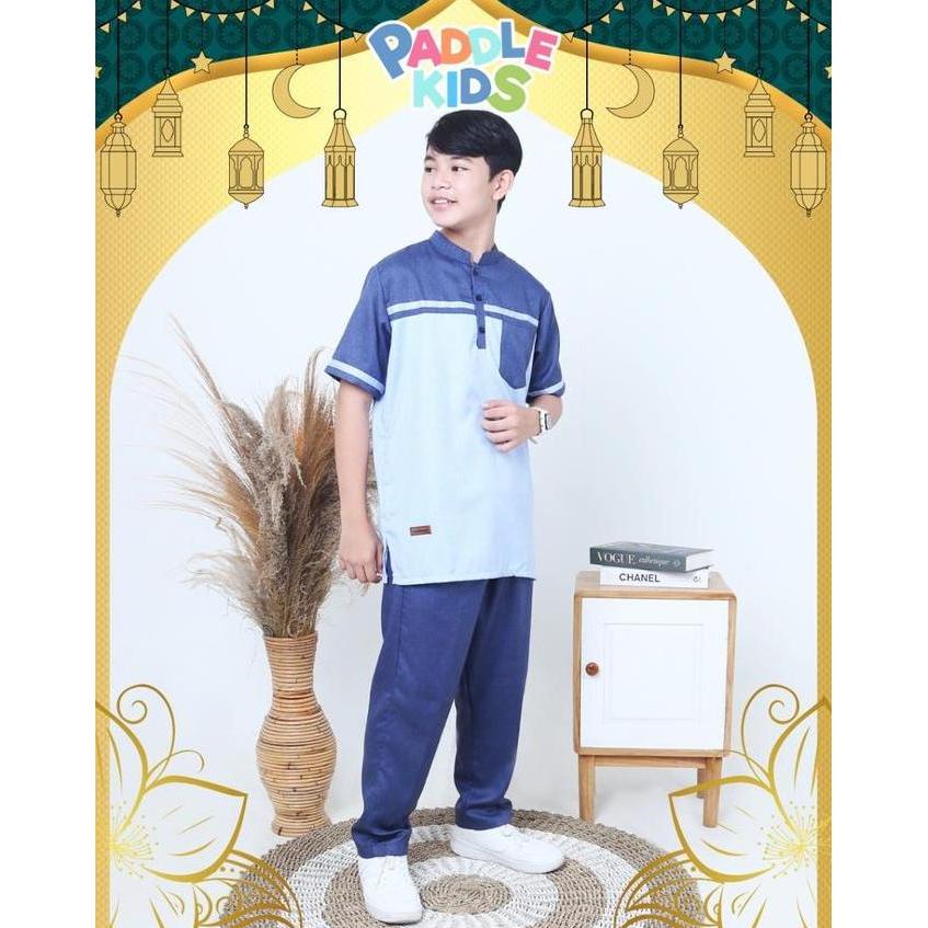 Baju Setelan Koko Kemko Kurta Anak Muslim Islami Paddle Kids