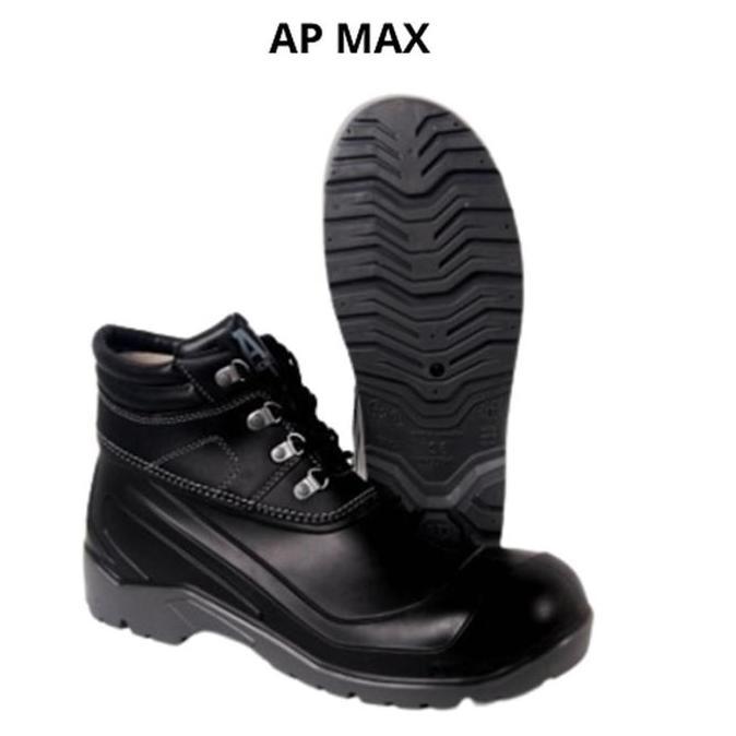 Amanaja- Sepatu Ap Boots Safety Max Size 39-43 - Ap Boots Safety Max - Ap Safety Steel Toe Max