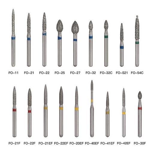 Mata Bor Gigi Dental Burs Highspeed Diamond Flame Ogival