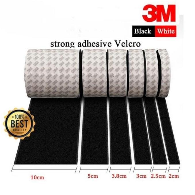 Intanstikebeef - Velcro Perekat Velcro Tape Lakban Double Tape Hook and Loop Adhesive Perekat Velcro