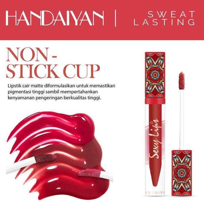 Lansungkirim- [Cod] Handaiyan Bohemian Rhapsody Lip Gloss Tingkatkan Penampilan Bibir Anda Dengan Li