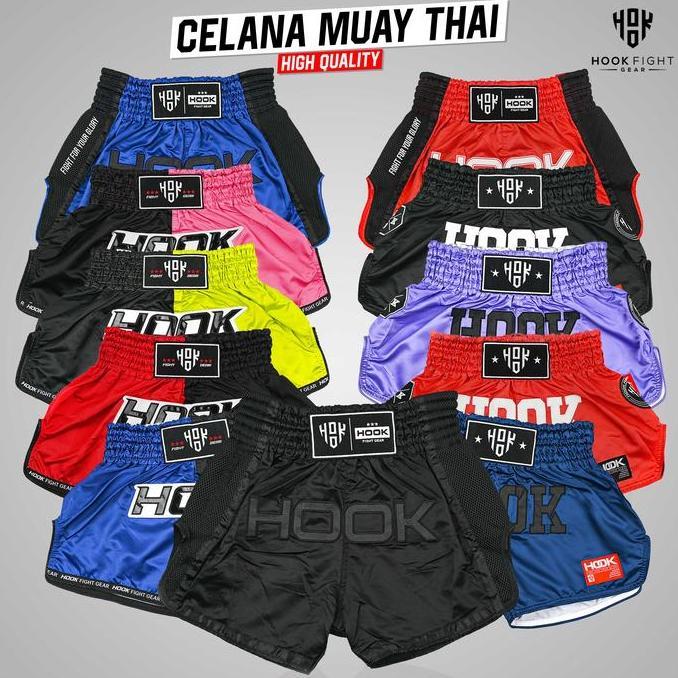 Celana Muaythai Hook, Celana Muaythai Murah, Muay Thai Shorts
