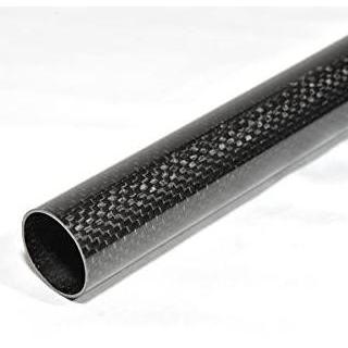 Lansungkirim- 1Meter Pipa Carbon Tube Karbon Tube Od 24Mm Id 22Mm Tebal 1Mm 3K Glosy