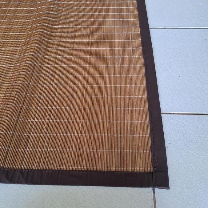 140Cm X 200Cm Tikar Core Rotan Polos - Tikar Karpet Rotan Core Coklat