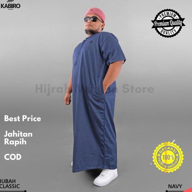 MURAH  Baju Gamis Jubah Pria Al Haramain 4XL, 5XL Big Size Jumbo Pria