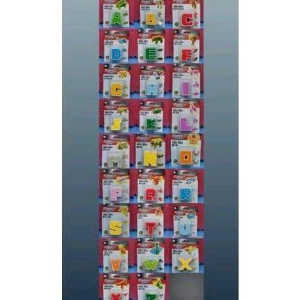 Lansungkirim- Toy Addict Mainan Edukasi Alphabet Huruf Robot Mega Bots (A-Z) Plastik