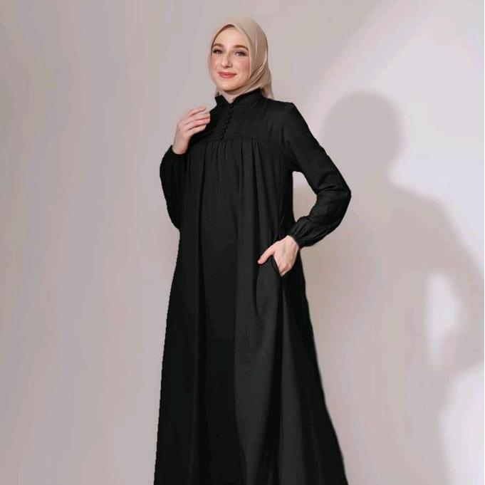 Azka dress gamis simple toyobo fodu terlaris