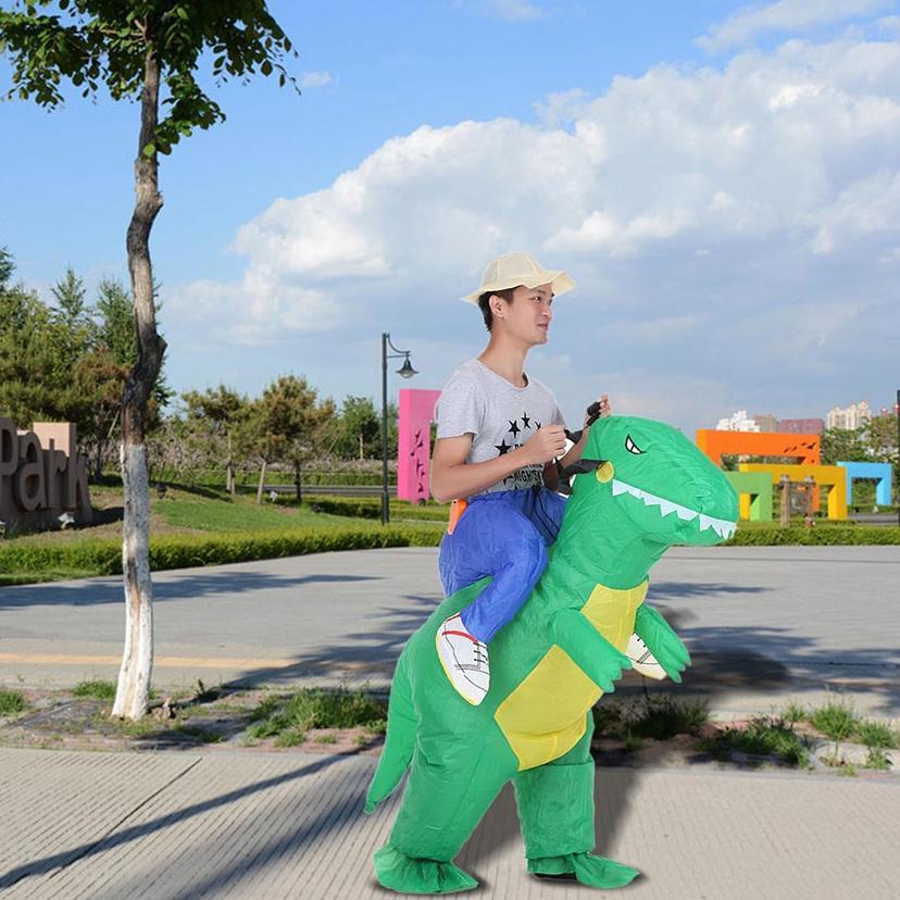 Kostum Dino Dinosaurus Anak Dewasa Kostum Dino Pesta Unik Cosplay Ultah Lucu Badut Angin Inflatable