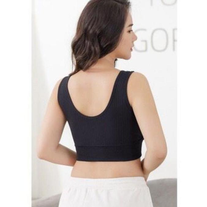 Lansungkirim- Pakaian Dalam Wanita Big Size Besar Tanpa Kawat Seamless Bra Olahraga Zero Feel Korean