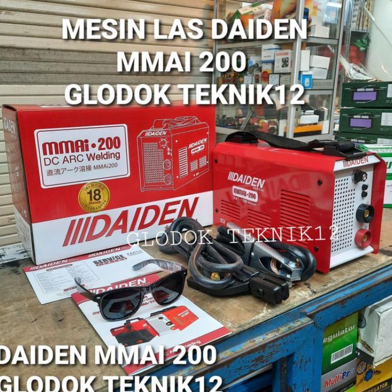 MESIN LAS DAIDEN MMAI 200 / TRAFO / TRAFO LAS DAIDEN MMA 200 / INVERTER LAS DAIDEN MMAI 200