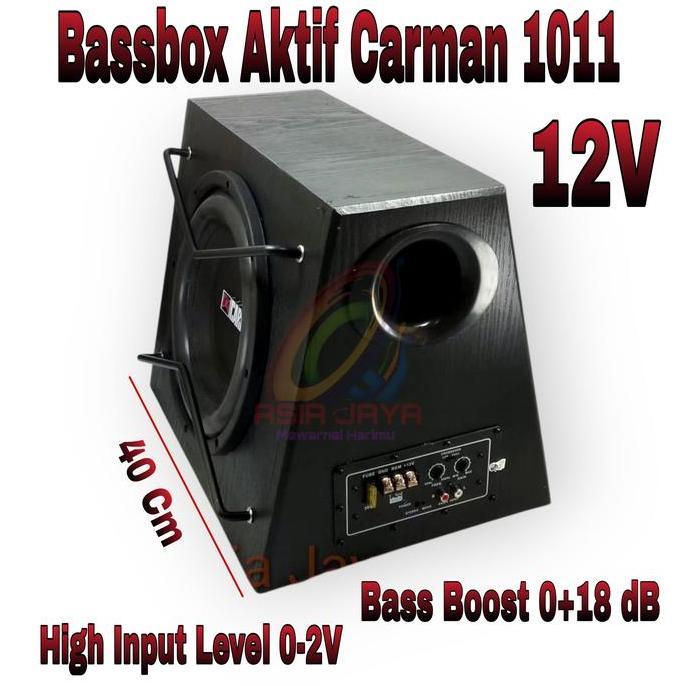 Asia Jaya Bassbox Subwoofer Aktif Mobil 10 Inch CARMAN CM 1011 Sub Woofer Active 10in Car terlaris