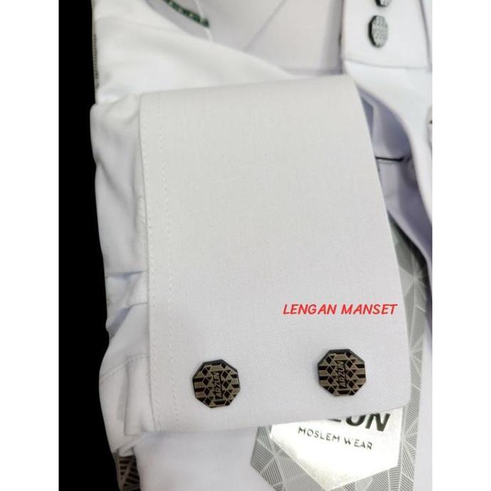 JUBAH PUTIH MERK ARZUN PRIA DEWASA KATUN PREMIUM