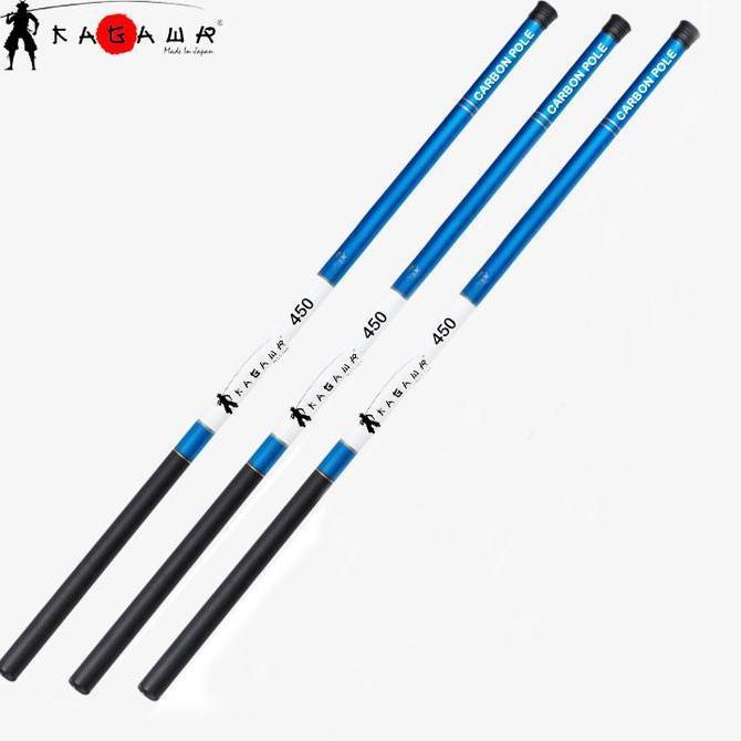Joran Tegek Kagawa Biru Putih Seri Carbon Pole Ukuran Lengkap 270 360 450 540 630 Allshop
