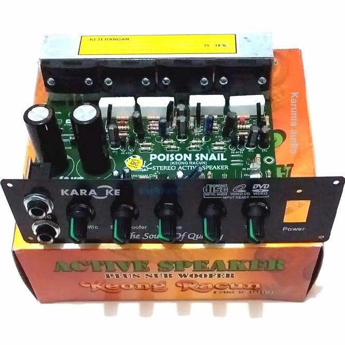 Jdg- Kit Power Speaker Aktif Plus Subwoofer Keong Racun 1700 Watt