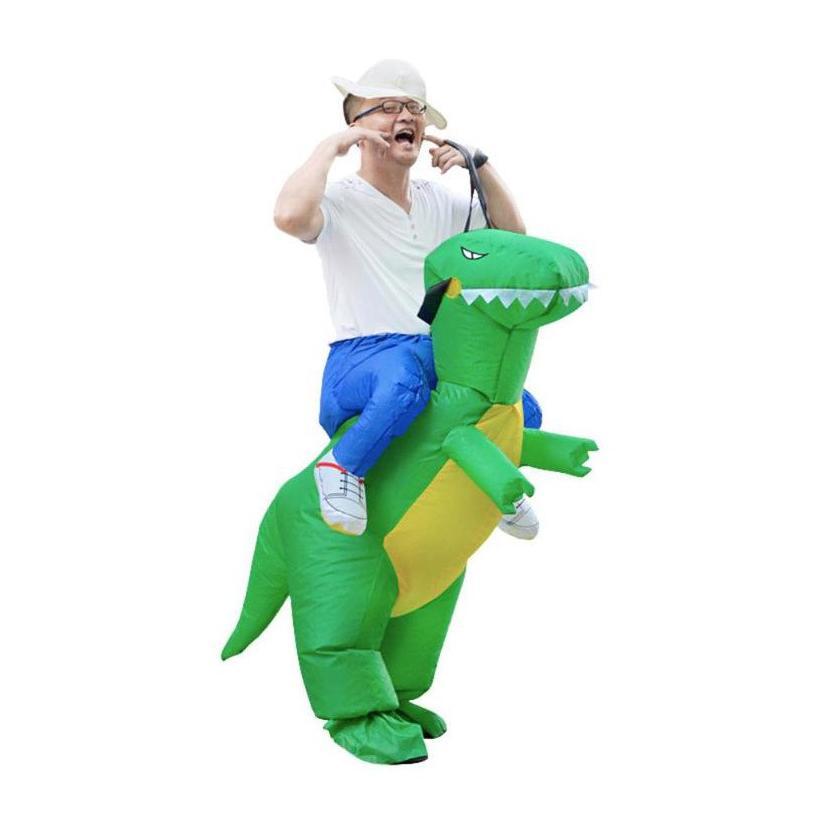 Kostum Dino Dinosaurus Anak Dewasa Kostum Dino Pesta Unik Cosplay Ultah Lucu Badut Angin Inflatable