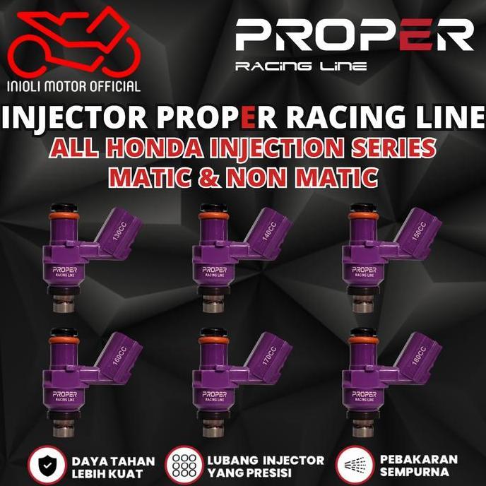 INJECTOR PROPER RACING LINE BEAT SCOOPY VARIO PCX ADV GENIO STYLO BEAT DELUXE SONIC CB CBR CRF SUPRA