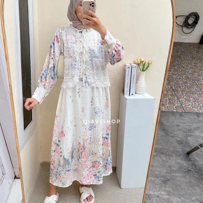 Raya Collection by Qiavi / Seragam Keluarga Premium Butik Mewah / Sarimbit Keluarga / Dress lebaran 