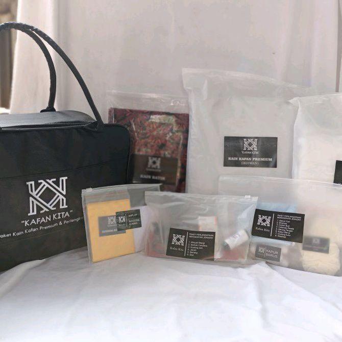 *KAFAN KITA* paket wanita kain kafan&perlengakapan pengurusan jenazah  termurah&terlengkap+kain bati