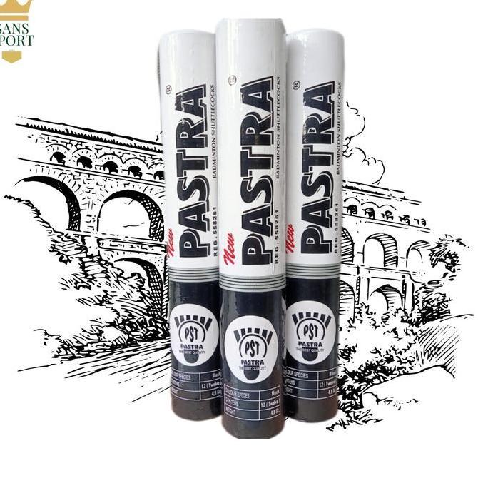 Lansungkirim- Shuttlecock/Kok/Cock Pastra Hitam/Putih