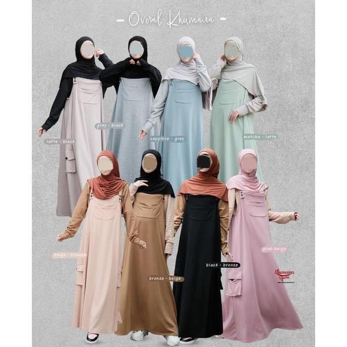 Overal Cerya Khumaira syari Gamis Overall Dewasa