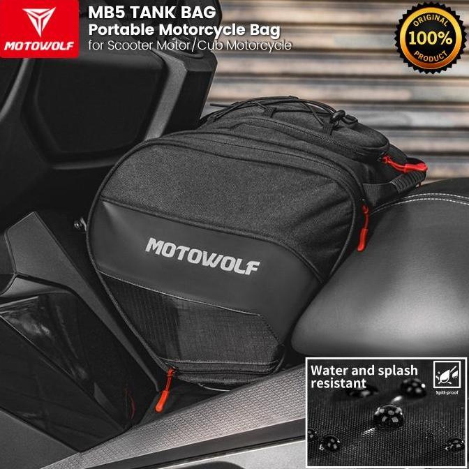 Tas Motor Motowolf MB5 Waterproof Portable  Tas Depan Motor Matic