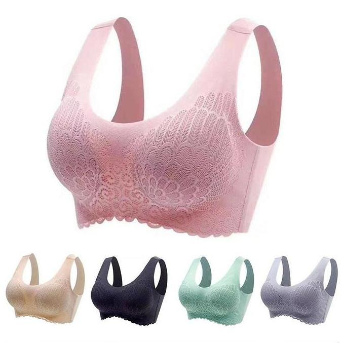 Lansungkirim- Sport Bra Seamless Zibilova Thai Brukat Lembut