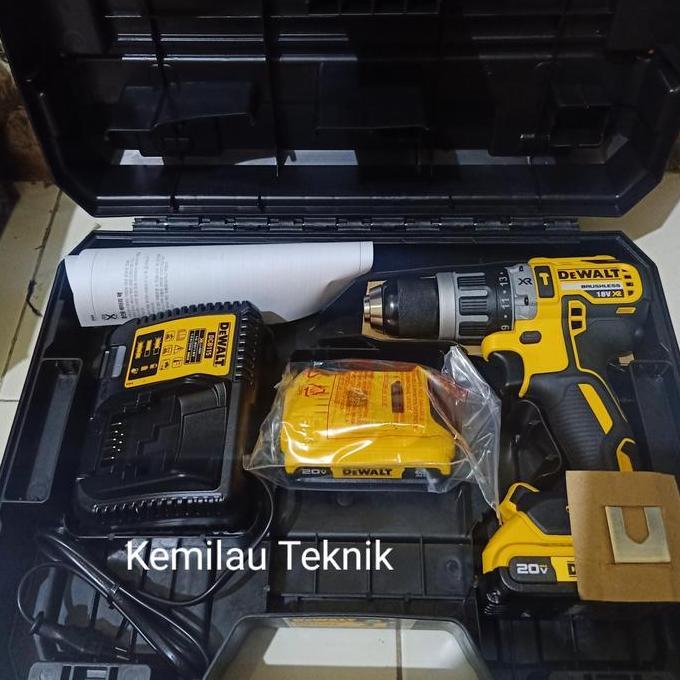 Powerx- Mesin Bor Baterai Dewalt Dcd796D2 Cordless Hammer Drill 18V Dcd 796 D2