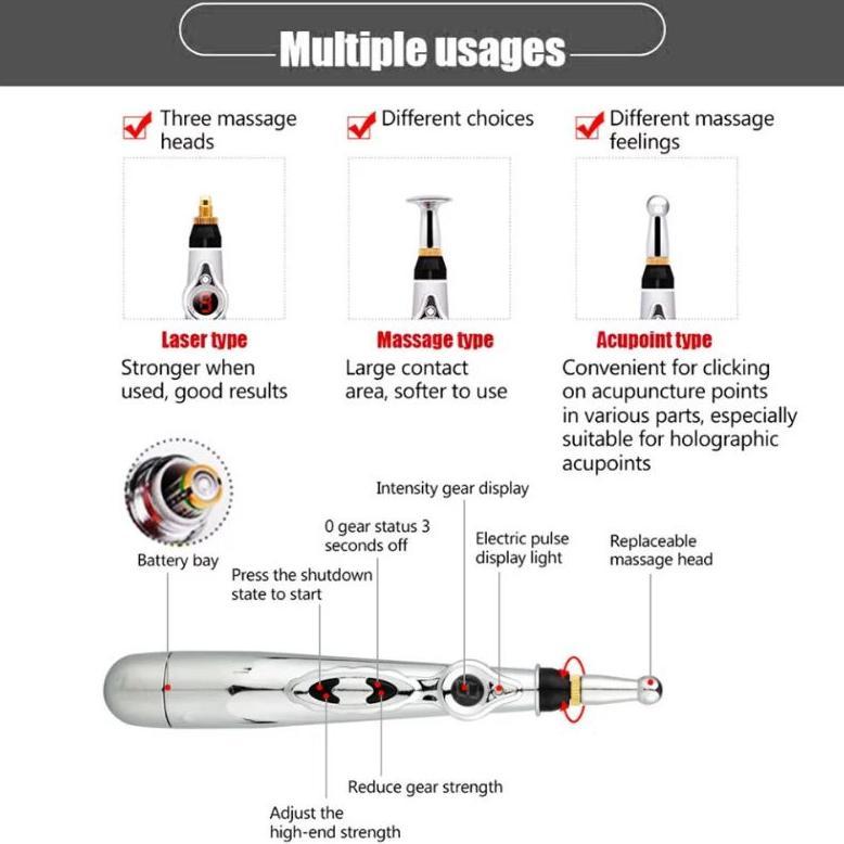 FREE ONGKIR ALAT PIJAT AKUPUNTUR LESTRIK PEN MERIDIAN PENA ELEKTRIK TERAPI KESEHATAN SARAF PEREDA NY