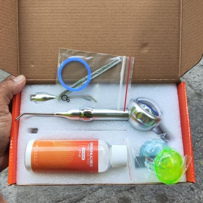 dental air prophy cleaning sandblasting polisher jet powder stain