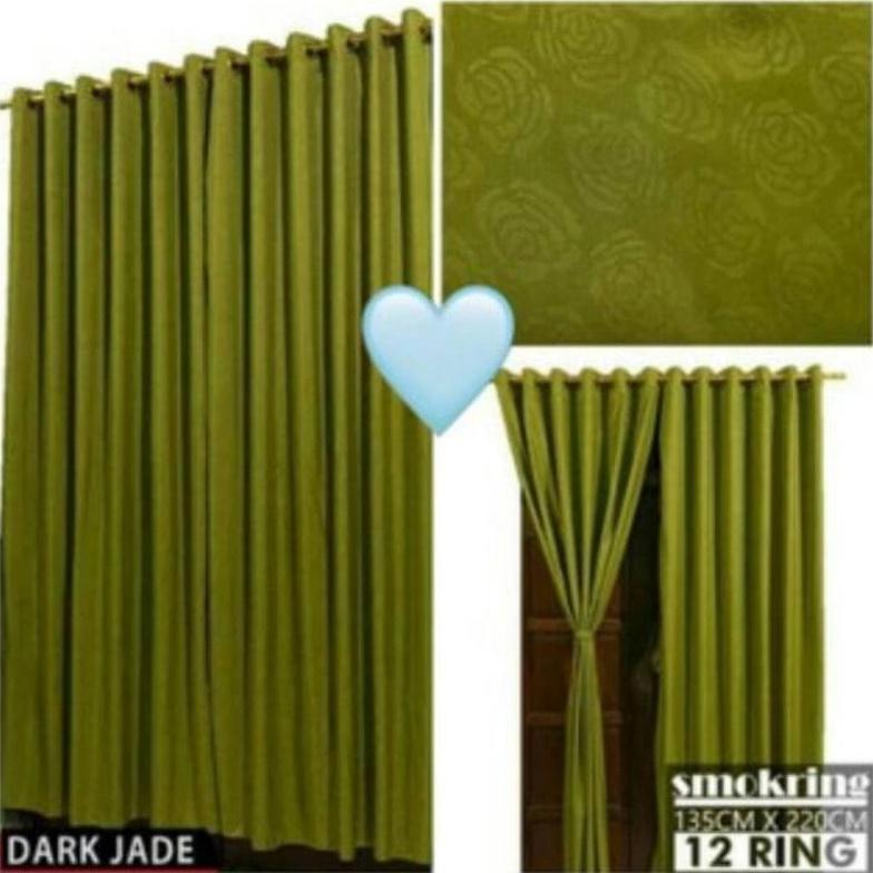 FREE ONGKIR GORDEN PINTU DAN GORDEN JENDELA 12 RING POLOS EMBOS/GORDEN HORDEN MOTIF & POLOS EMBOS / 