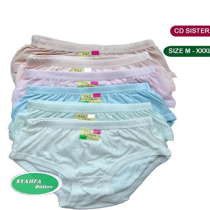 [ISI 3] CD WANITA JUMBO / CELANA DALAM WANITA KATUN KARET SISTER