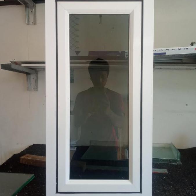 kusen jendela aluminium 50 x 100 1 set lengkap terlaris