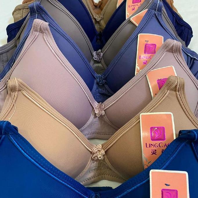 Yuksist- 6 Pcs Bh Bra Lingcao Cup A Bh Bra Lingcao Busa Cup Tanpa Kawat Bh Bra Cup Kecil Kait 2 Wani