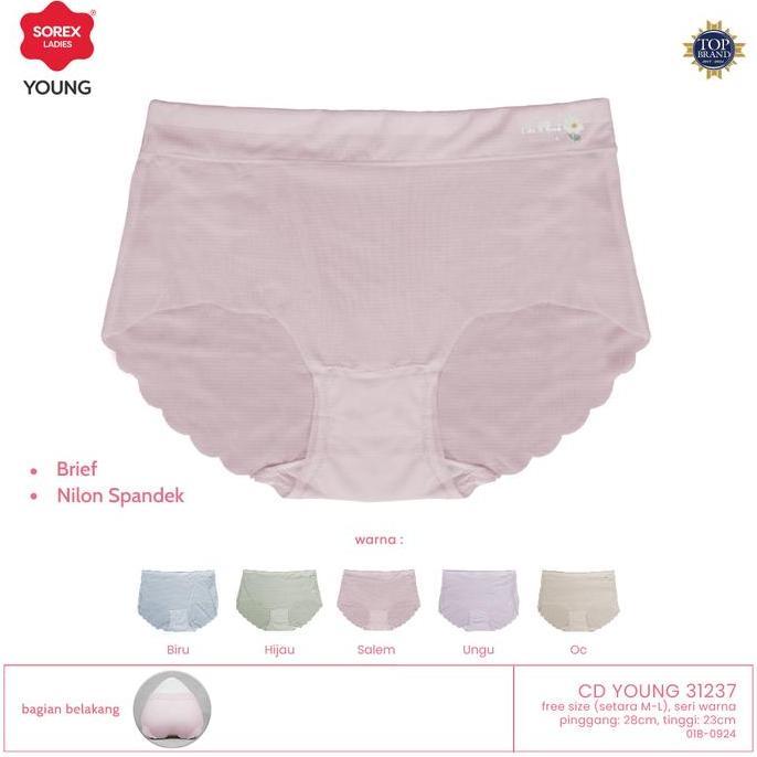 Sorex CD Young Fashion Midi Wanita Seamless Freesize (Setara M-L) CD 31237