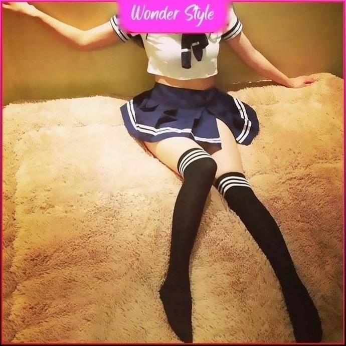 SET LINGERIE KOSTUM COSPLAY SERAGAM SEKOLAH 1 SET