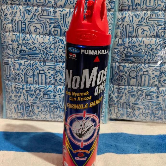 baworgank9 - fumakilla nomos obat nyamuk aerosol 600ml - formula baru & desain futuristik
