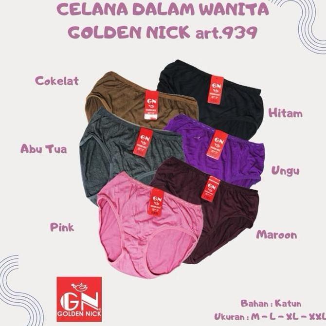 Bisa pilih warna cd golden nick 939 dewasa harga 1pcs Cewek Wanita