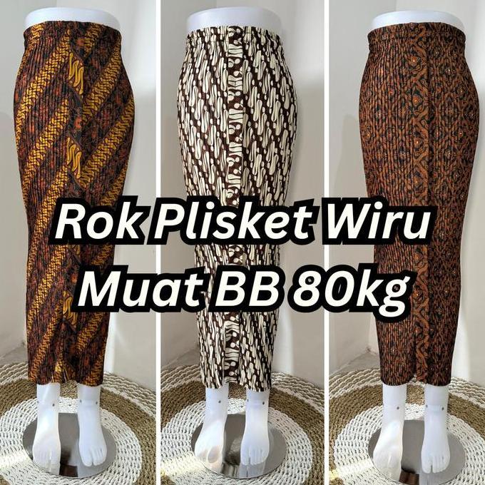 Ratu Busana - Rok Plisket Wiru Instan Jarik Rok Jogja Solo Muat Rok Press Body
