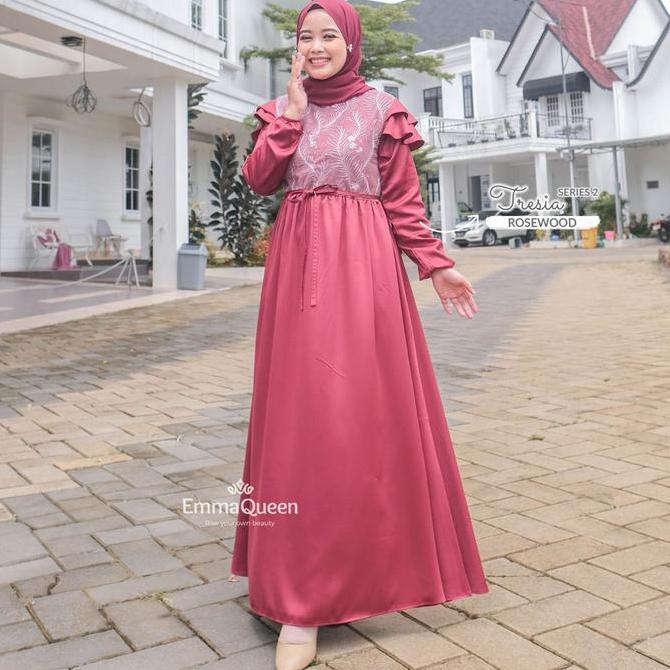 Emmaqueen Gamis Dress Tule - Dress Tresia