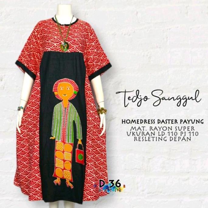 DASTER PAYUNG TEJO SANGGUL ORI DASTER VIRAL KEKINIAN GROSIR BATIK DASTER  BUSUI MERK BRAND SEMERBAK 