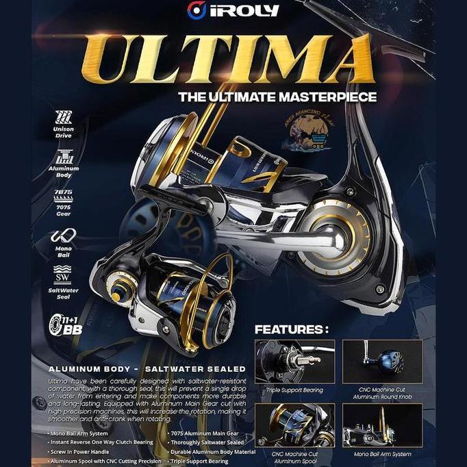 Reel Iroly Ultima 2000 3000 4000 6000 Saltwater